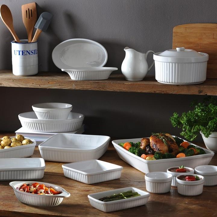Produktbild Mason Cash 2001.546 Classic Collection Set of 4 White 9cm Stoneware Ramekin Souffle Dishes, Ceramic, 9 x 9 x 5 (9 cm)