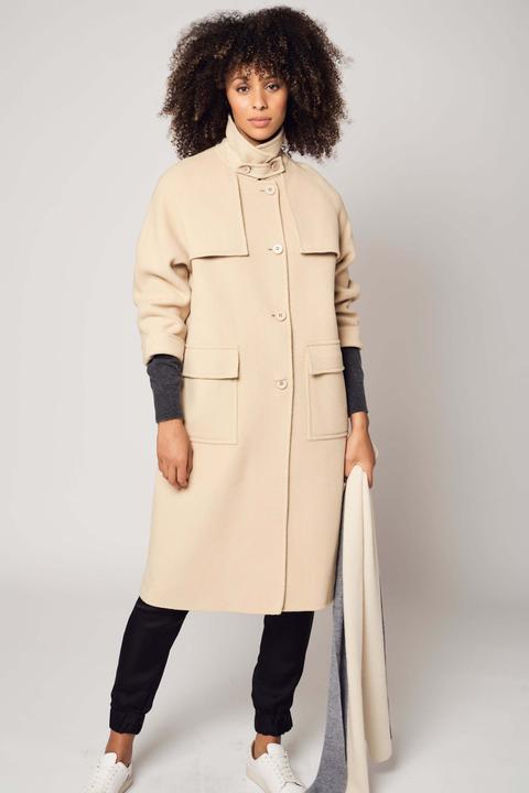 Produktbild Bellemere Coat Beige Wool Coat (One Size)