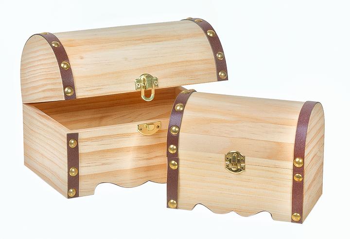 Immagine prodotto VBS Cassapanca con coperchio rotondo, set di 2 pezzi