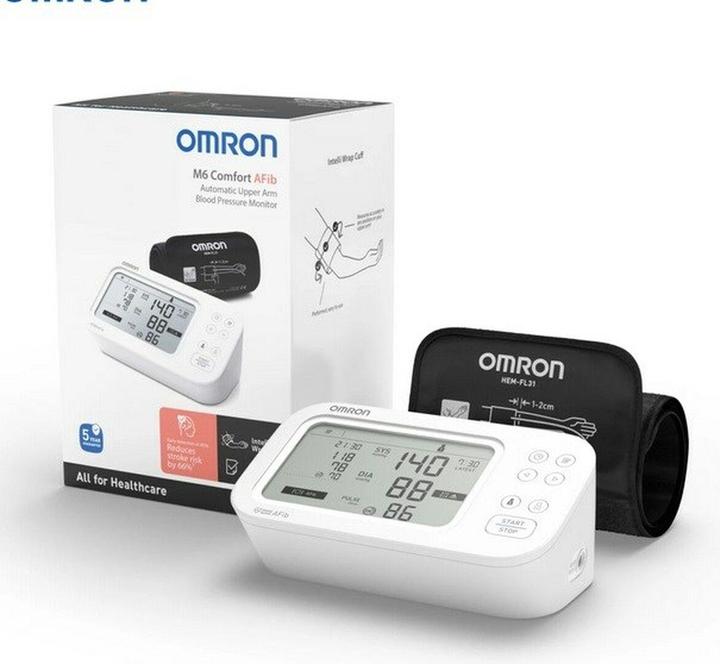 Immagine prodotto Omron Misuratore di pressione da braccio M6 COMFORT AFIB (Sfigmomanometro per braccio)