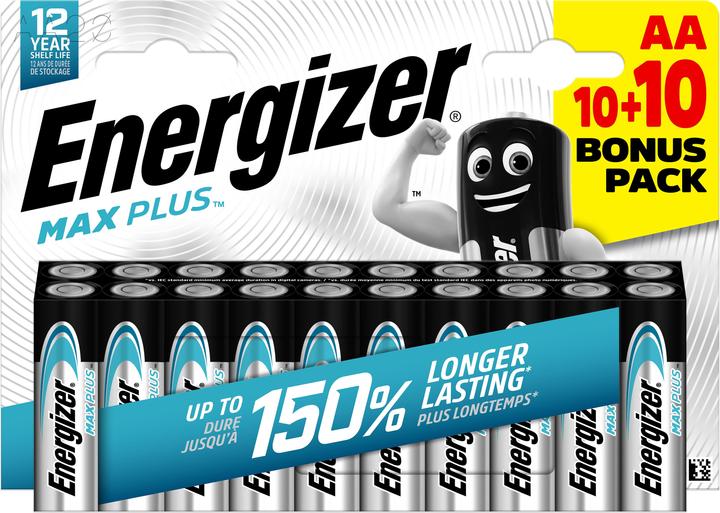 Produktbild Energizer Max Plus (20 Stk., AA, 2800 mAh)