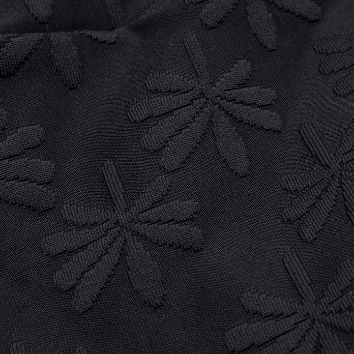 Actual product image Olaian Bikini Surfen Mädchen Bustier hoher Taillenbund 500 Lao Miami schwarz (140)