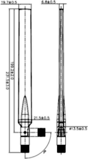 Produktbild Delock LTE/HSPA/GSM Antenne, SMA-Stecker (GSM)