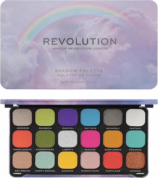 Produktbild Makeup Revolution Revolution Rainbow Eye Shadow Palette 18 x 1.1g