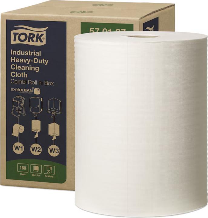Immagine prodotto Tork Panno di pulizia industriale extra forte bianco W1/2/3 570137 (1 pz.)