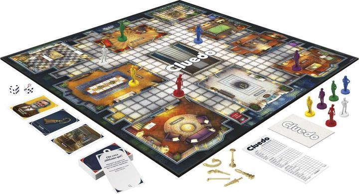 Actual product image Hasbro Gaming Cluedo board game, redesigned Cluedo for 2-6 players, detective game, family game for children and (Italian)