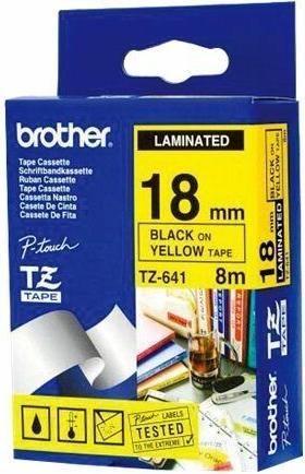Actual product image Brother Tze-641 (1.80 cm, Yellow, Black)