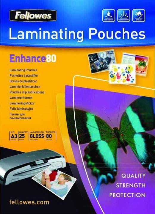 Actual product image Fellowes Enhance 80 (A3, 25 Piece, 80 µm)