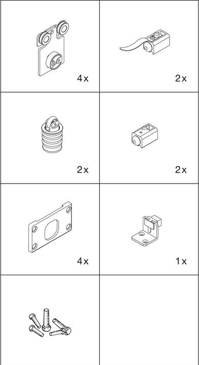 Actual product image HAWA Sliding door set combino