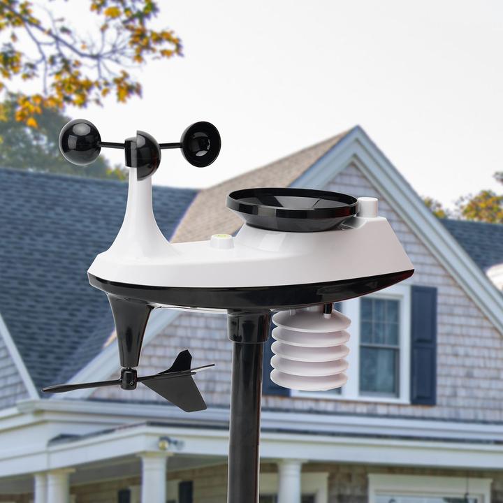 Image du produit Casativo Station météo professionnelle sans fil avec capteur extérieur 5en1, écran couleur XL
