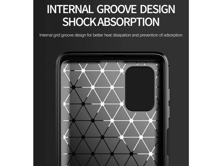 Actual product image Screenguard Samsung Galaxy M51 Cover Carbon Brushed Soft TPU (Samsung Galaxy M51)