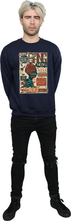 Produktbild Big Bang Theory Infografik Poster Baumwoll Sweatshirt (L)