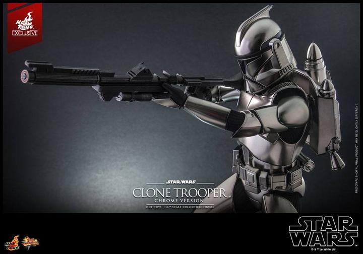 Image du produit Hot Toys Star Wars figurine 1/6 Clone Trooper (Chrome Version) 30 cm