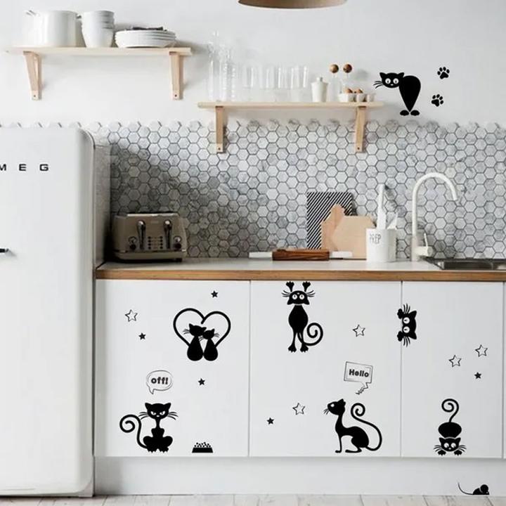 Produktbild Cbx Schöne Cartoon Katzen Wandaufkleber