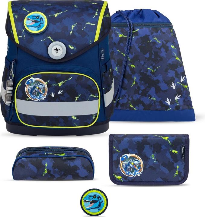 Belmil COMPACT Schulrucksack-Set T-rex (19 l)