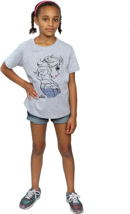 Image du produit Disney - T-shirt FROZEN ELSA SKETCH - Fille (140, 146)