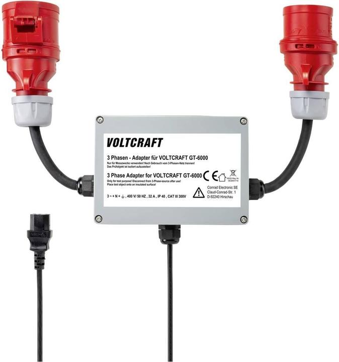 Immagine prodotto Voltcraft VC GT 6001 32A Adattatore spina di misura trifase CEE 32 A 1 pz. (Adattatore)