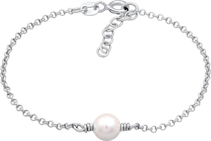 Produktbild Elli Armband Kids Muschelkernperle Silber 925 (14 cm, Muschelkernperlen, 925er Sterling Silber, No Stein)