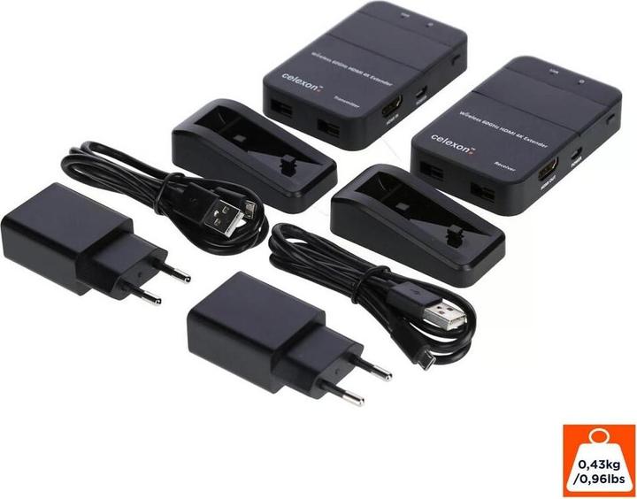 Image du produit Celexon Ensemble expert HDMI sans fil WHD30M (30 m, HDMI 1.4a)
