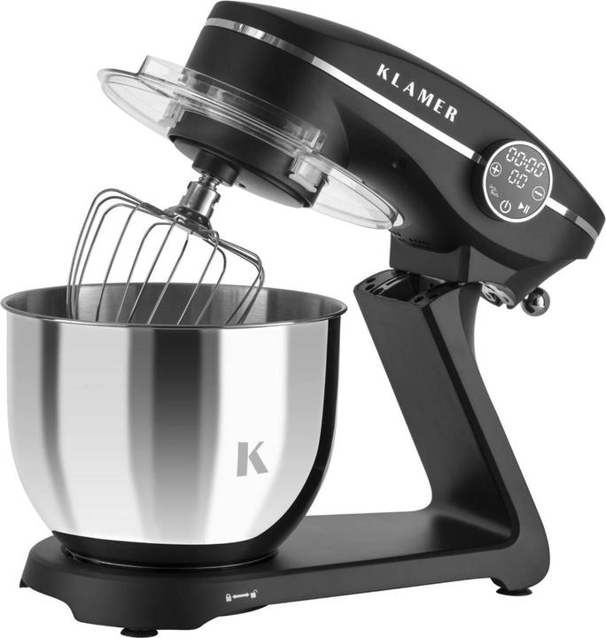 Produktbild KLAMER Küchenmaschine, Knetmaschine mit 6 Liter Edelstahl Schüssel (1800 W)
