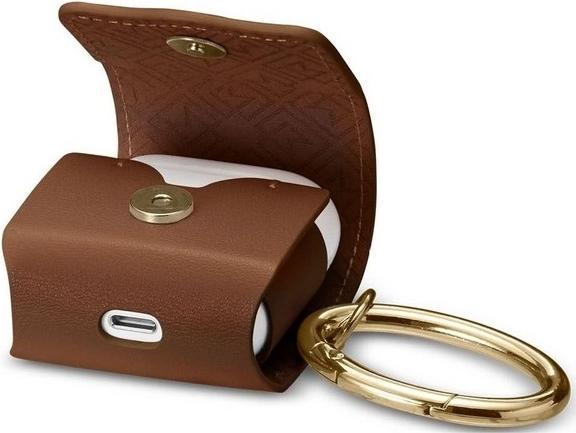 Image du produit Spigen Étui La Manon AirPods PU Leather brązowy/brown 074CS26378 (Sac pour écouteurs)