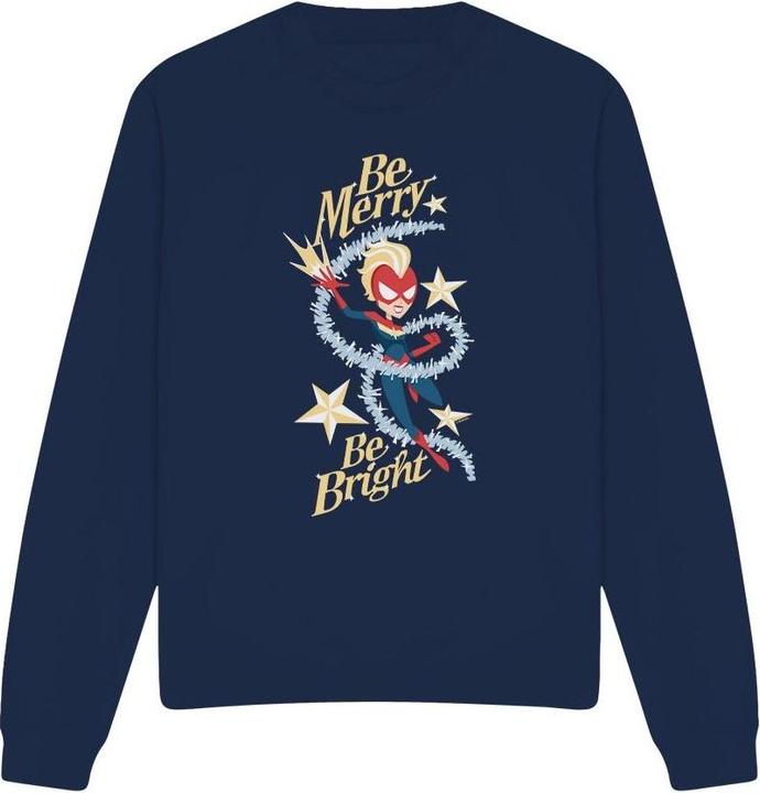 Captain Marvel Be Merry Be Bright Sweatshirt