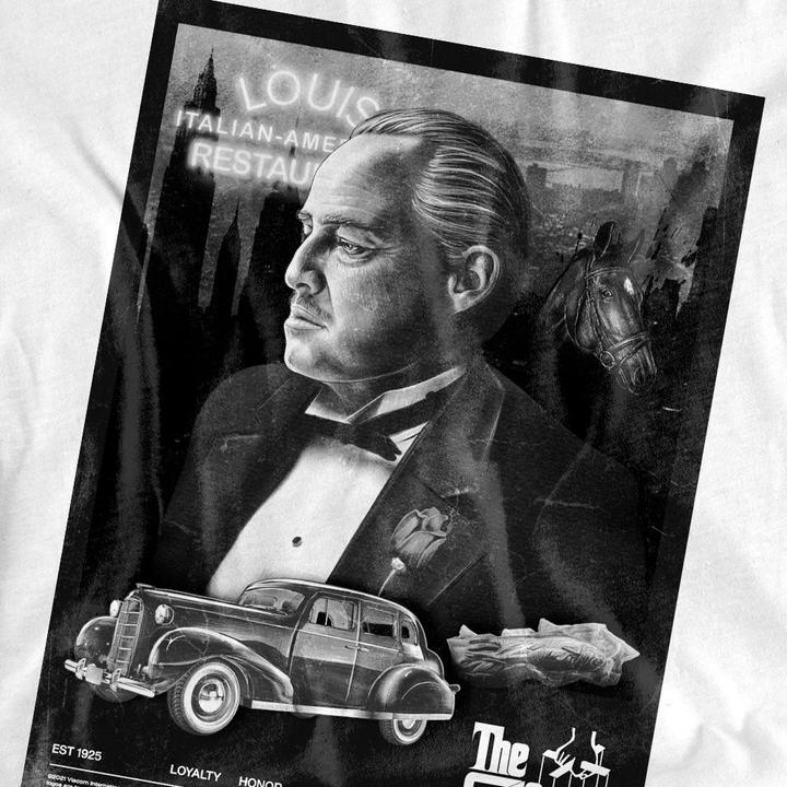 Immagine prodotto The Godfather Maglietta Don Vito Corleone Poster Adulto Unisex (L)