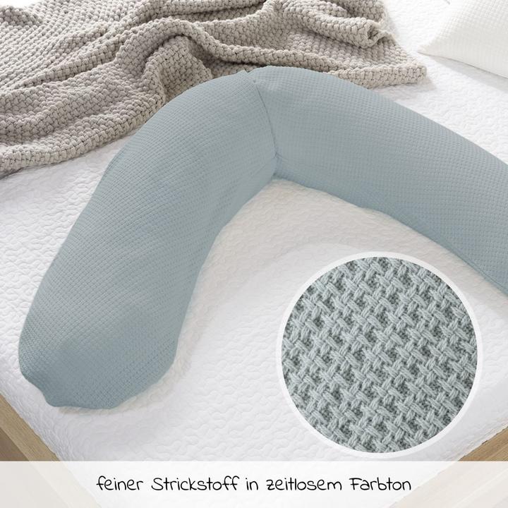 Actual product image Theraline Nursing pillow replacement cover for nursing pillow The Original - fine knit (190 cm)