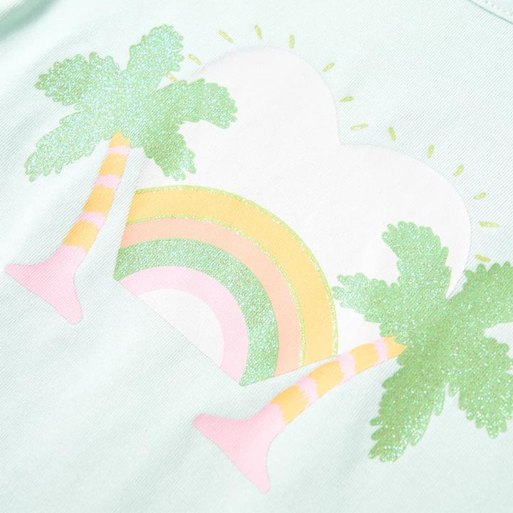 Produktbild VidaXL Kinder-T-Shirt Helles Minzgrün 104,Material: 95 (104)
