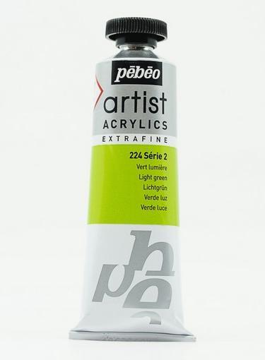 Produktbild Pebeo Artist Acrylics Extrafein Acrylfarben (Lichtgrün, 37 ml)