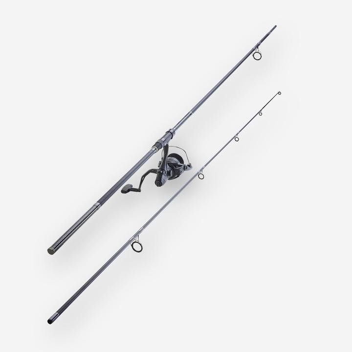 Produktbild Caperlan Angelset Xtrem 500 12' 3 lbs Rute und Rolle Karpfenangeln (Allroundrute, 365.76 cm)