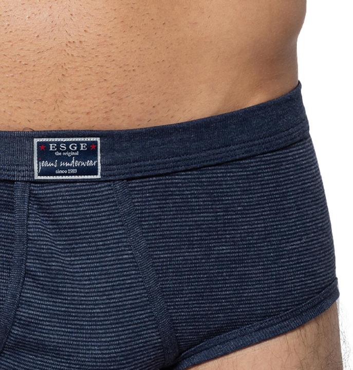 Actual product image ESGE 3-pack - fine rib jeans briefs with opening (XL, pack of 3)