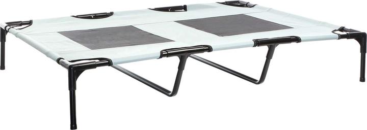 Immagine prodotto Wiltec Lettino da viaggio per cani da esterno Zona notte XL 122 x 93 x 20 cm Grigio fino a 60 kg (Cane)