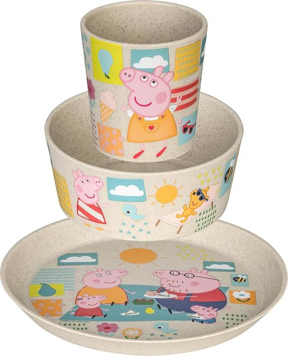 Produktbild Koziol Kindergeschirrset Connect Peppa Pig, 3-teilig, Beige