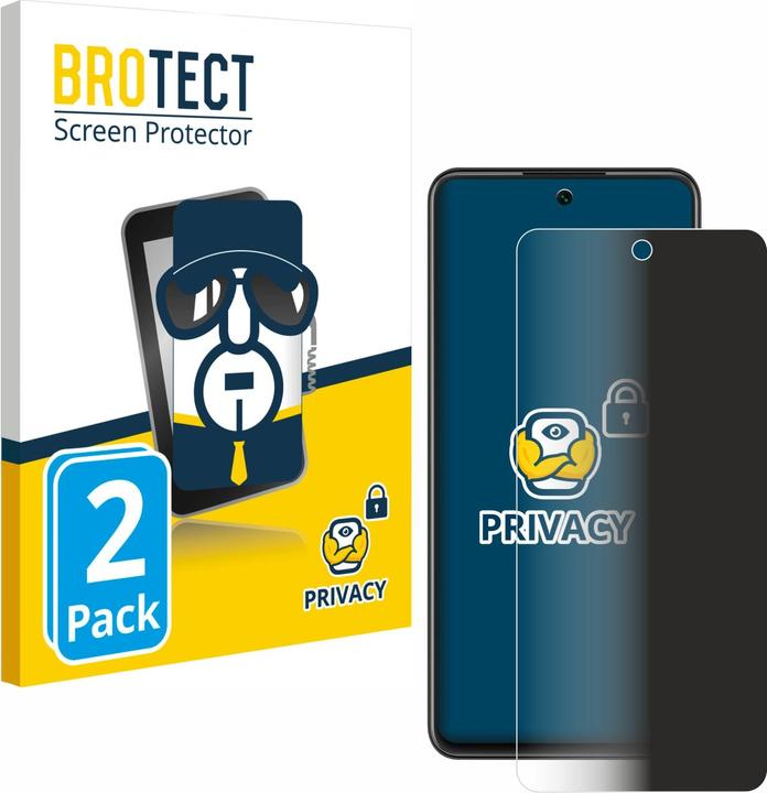 Image du produit BROTECT Film anti-regards Anti-Spy Privacy Film de protection contre la lumière bleue (2 pièce(s), Huawei P Smart (2021))