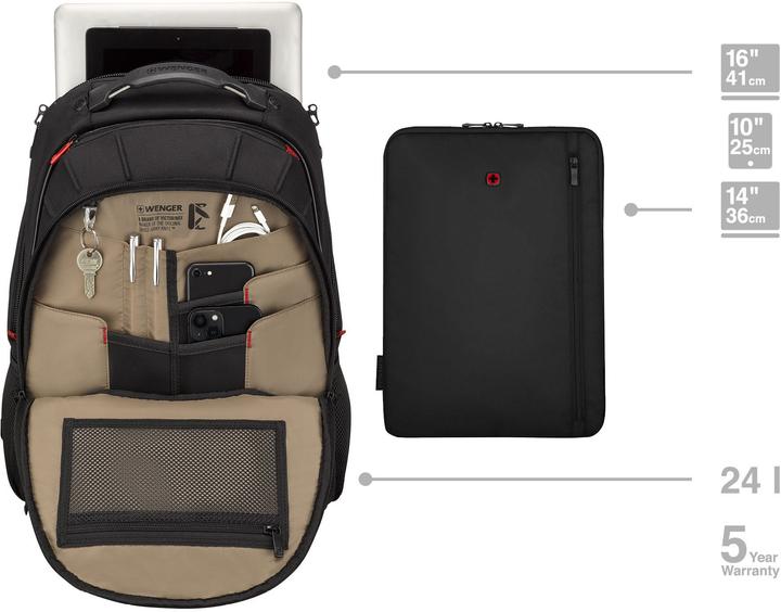 Actual product image Wenger CARBON PRO COMPACT - Backpack (24 l)