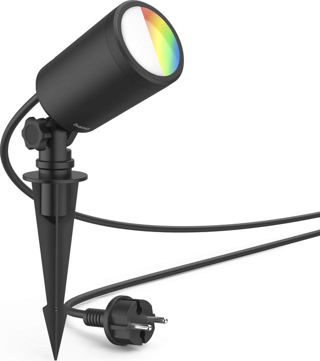 Image du produit Hama Lampe de jardin WLAN avec piquet de terre, étanche, colorée, intensité lumineuse variable (450 lm, IP65)