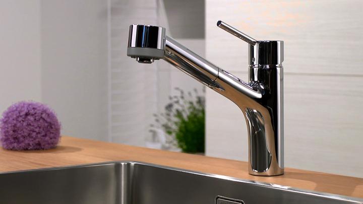 Actual product image hansgrohe Talis M52 single lever kitchen mixer tap 170, pull-out spray, 2 spray types