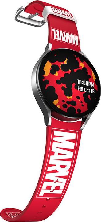 Produktbild Moby Fox Marvel Logo Samsung Smartwatch Band (Silikon, 4, Galaxy Watch 6, 5 Pro)