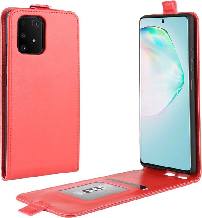 Produktbild Cover-Discount Galaxy S10 Lite - Klassisches Flip Case vertikal rot (Samsung Galaxy S10 Lite)