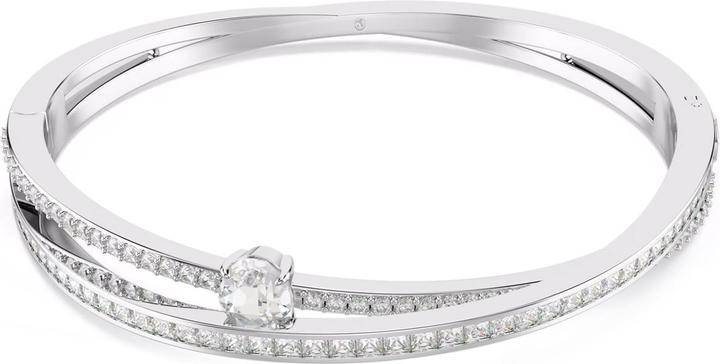Image du produit Swarovski Hyperbola Bracelet-jonc Diverses coupes Blanc (16 cm, Métal Swarovski)