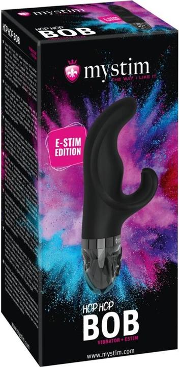 Actual product image Mystim Hop Hop Bob eStim Vibrator Black
