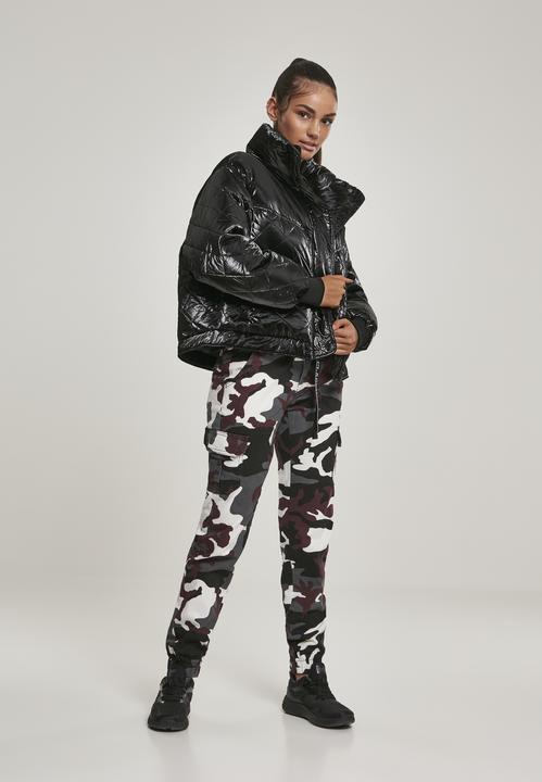 Actual product image Urban Classics Ladies High Waist Camo Cargo Pants (28)