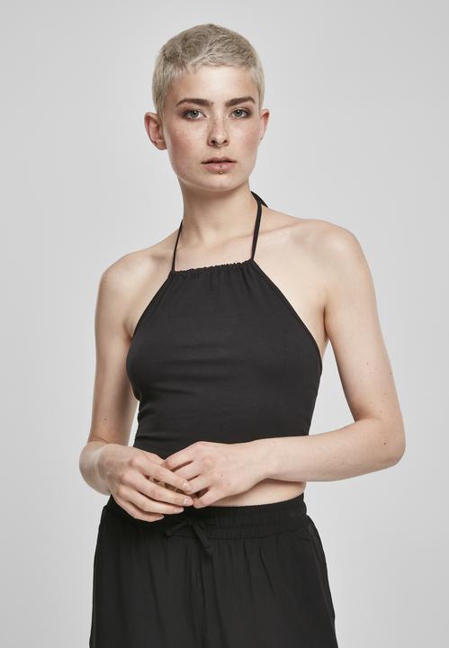 Produktbild Urban Classics Ladies Cropped Neckholder Top 2-Pack (XS)
