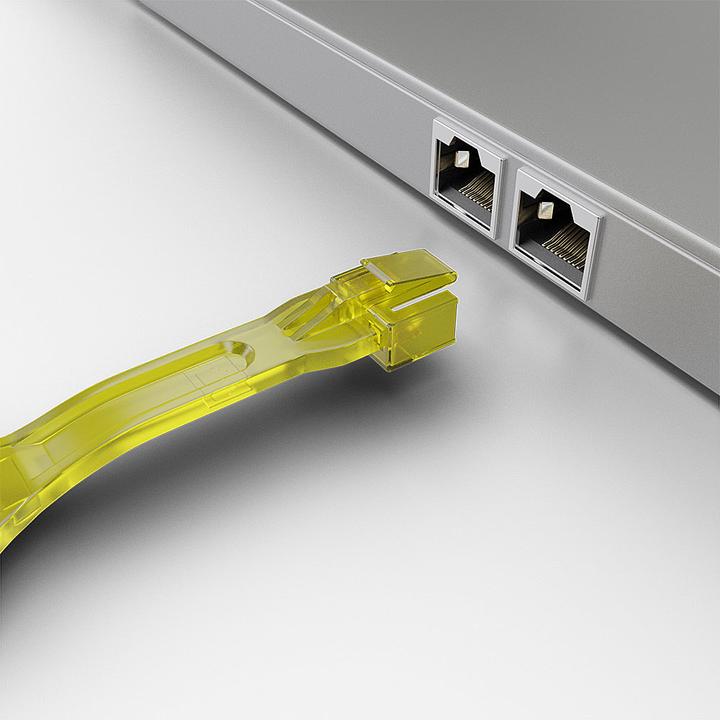 Actual product image Lindy RJ45 Port Blockers x 10 Yellow