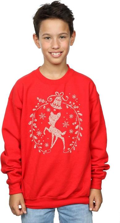 Actual product image Disney Boys Bambi Christmas Wreath Sweatshirt (152, 158)
