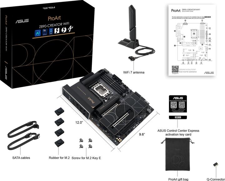 Produktbild ASUS MB PROART Z890-CREATOR WIFI (Intel,LGA1851,DDR5,ATX) (LGA 1851, Intel Z890, ATX)