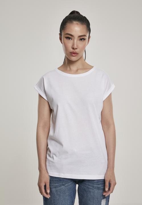 Actual product image Urban Classics Ladies Organic Extended Shoulder Tee (M)