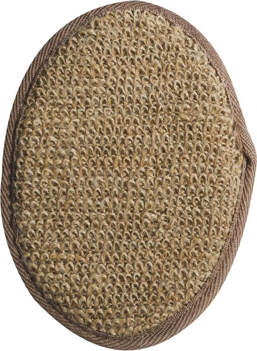 Actual product image MSV Jute Exfoliating Sponge 19.5 x 13 cm, Brown