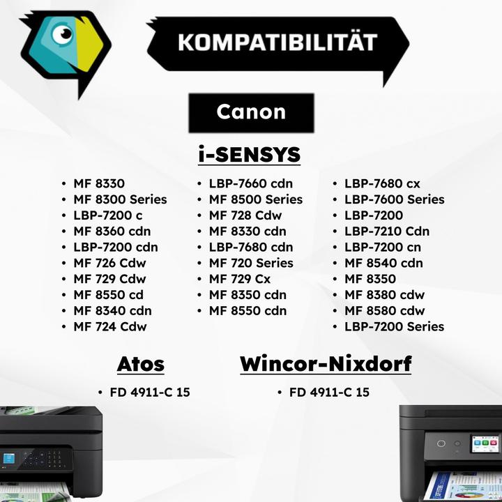 Image du produit Inkadoo Toner compatible avec Canon 2662B002 / 718BK toner, noir noir (CF)
